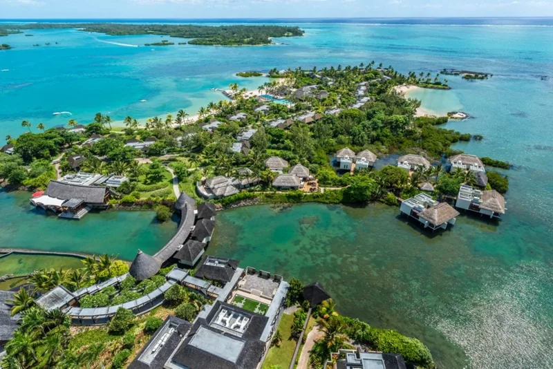 Aerial view of Anahita estate, Mauritius